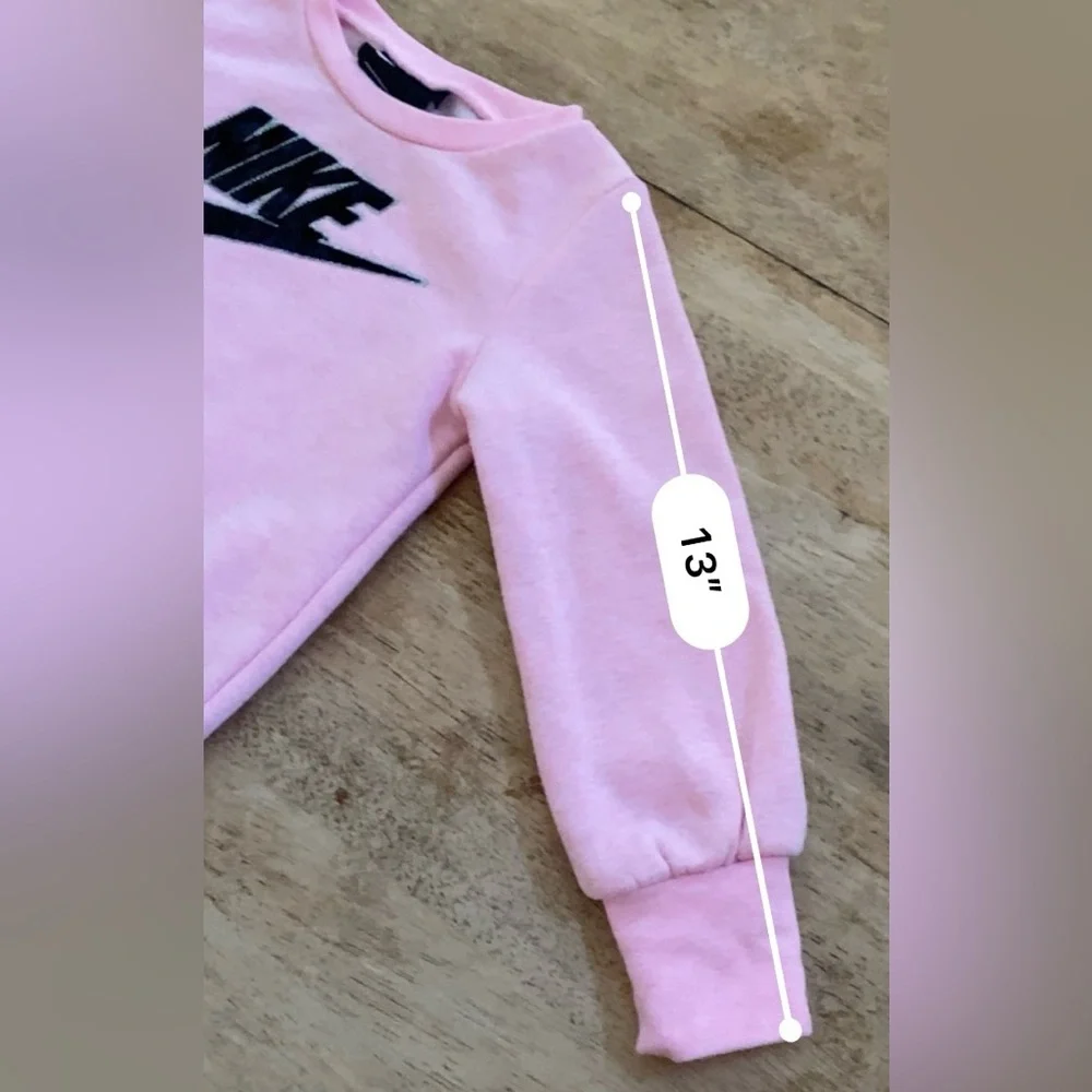 Nike Toddler Sz 2T‎ Pink Heather Velour Logo Sweatshirt